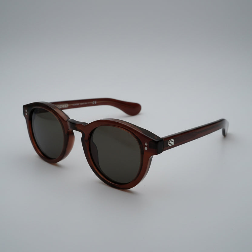 Round-sun transparent brown