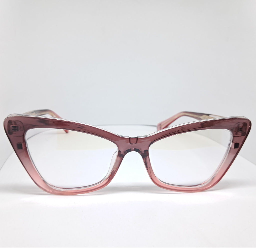 Clip-ons Cat-eye purpura