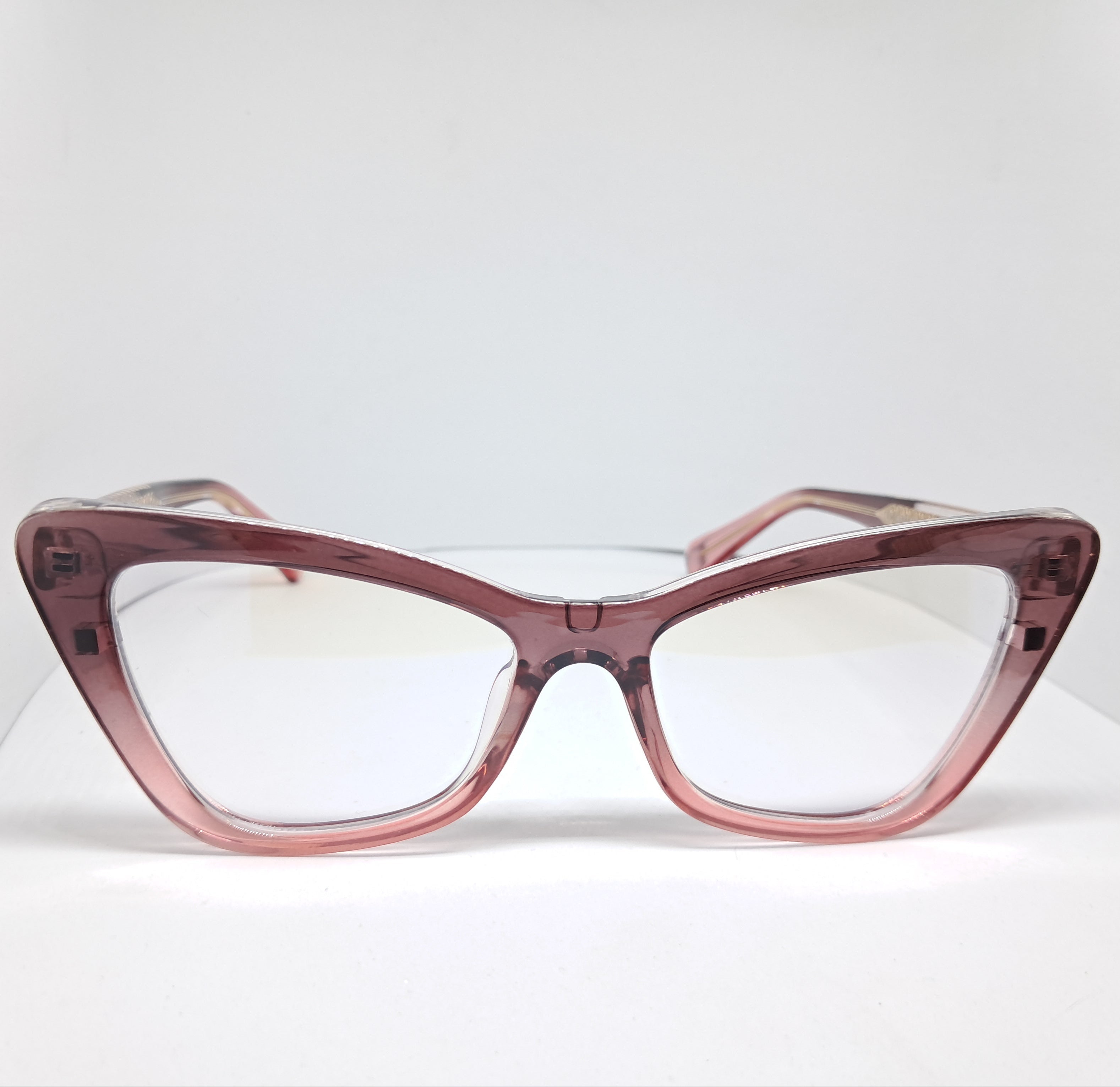 Clip-ons Cat-eye purpura