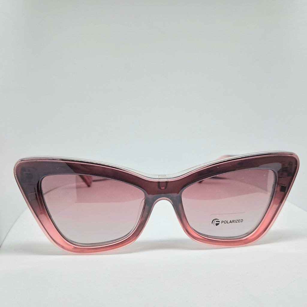 Clip-ons Cat-eye purpura