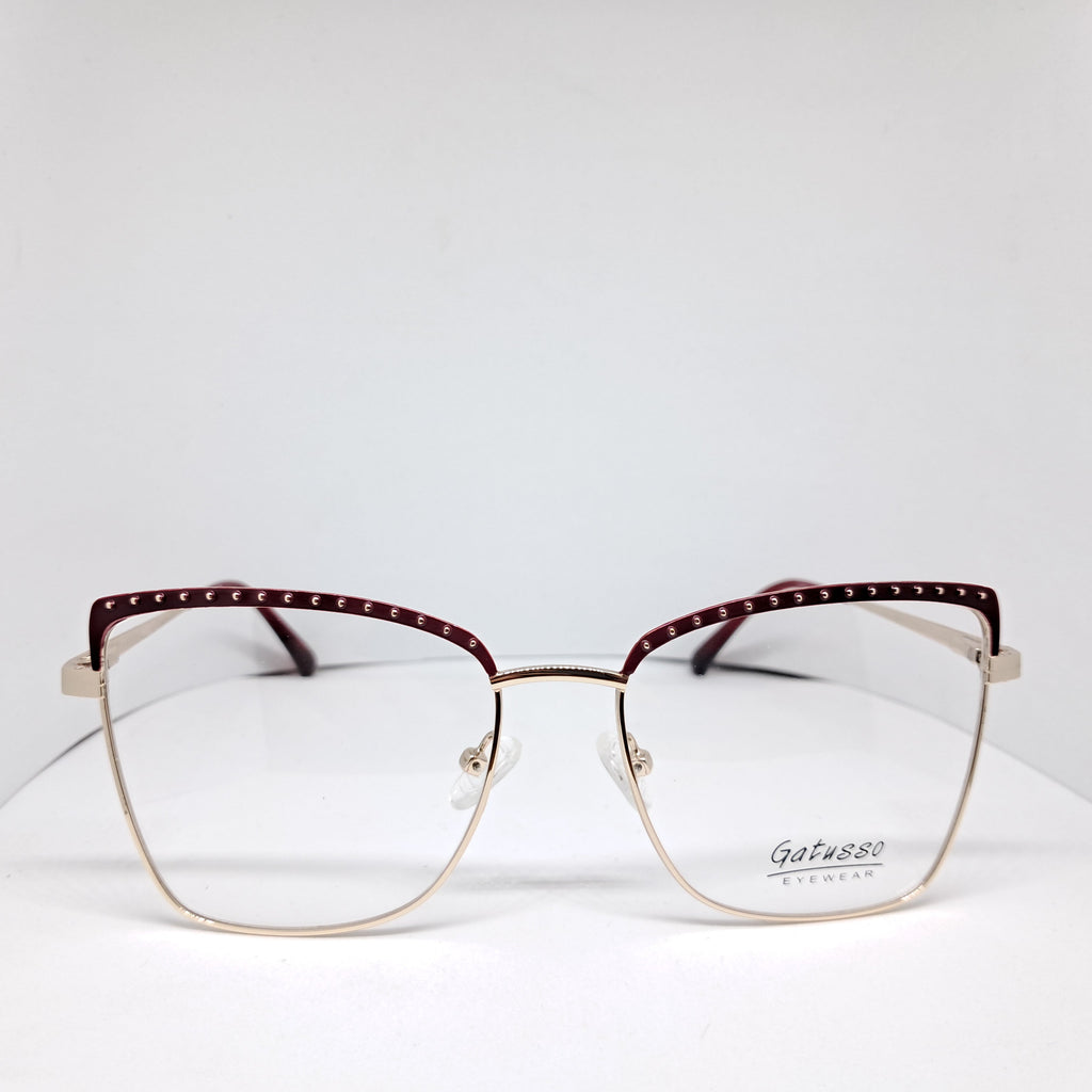 Cat-eye metallic rouge