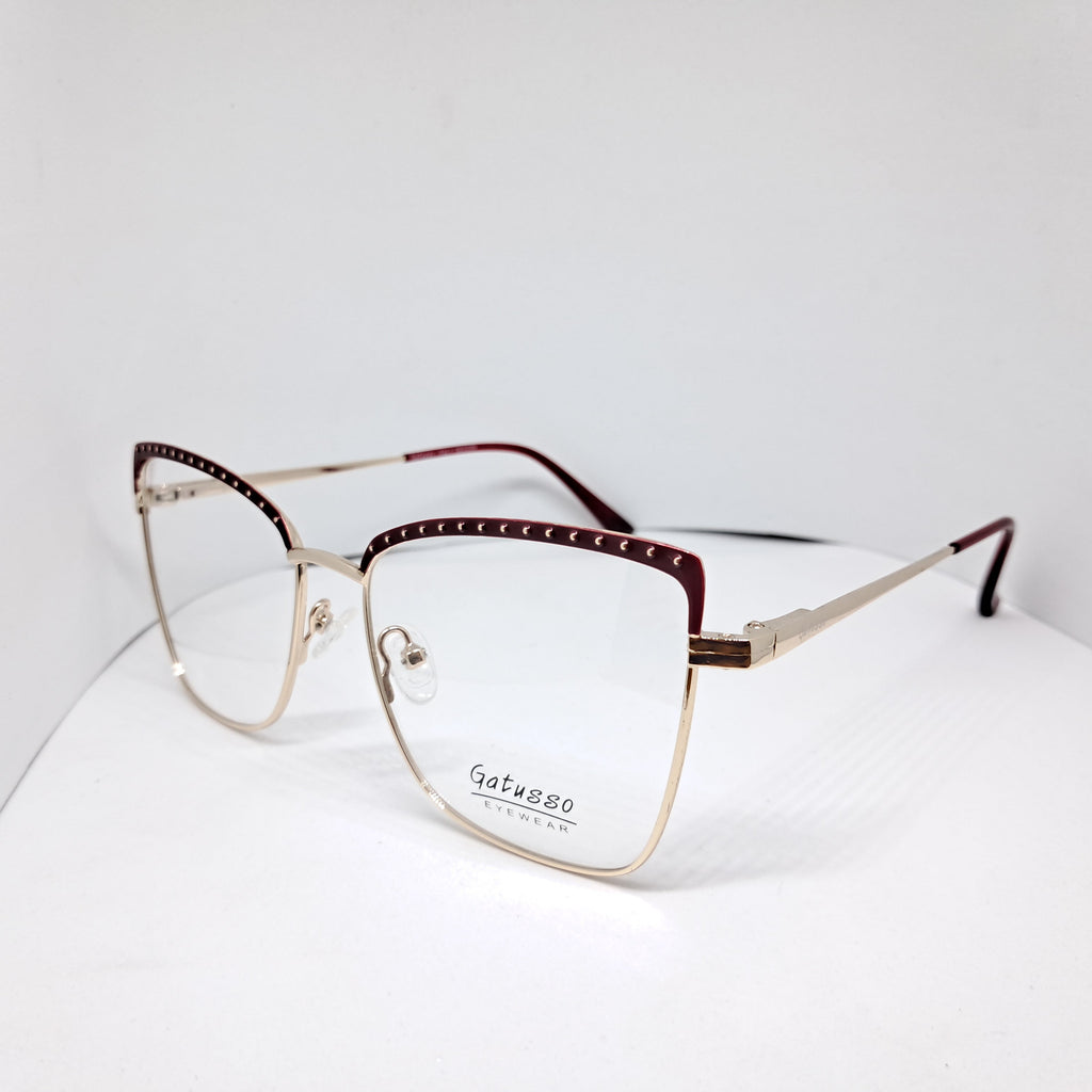 Cat-eye metallic rouge