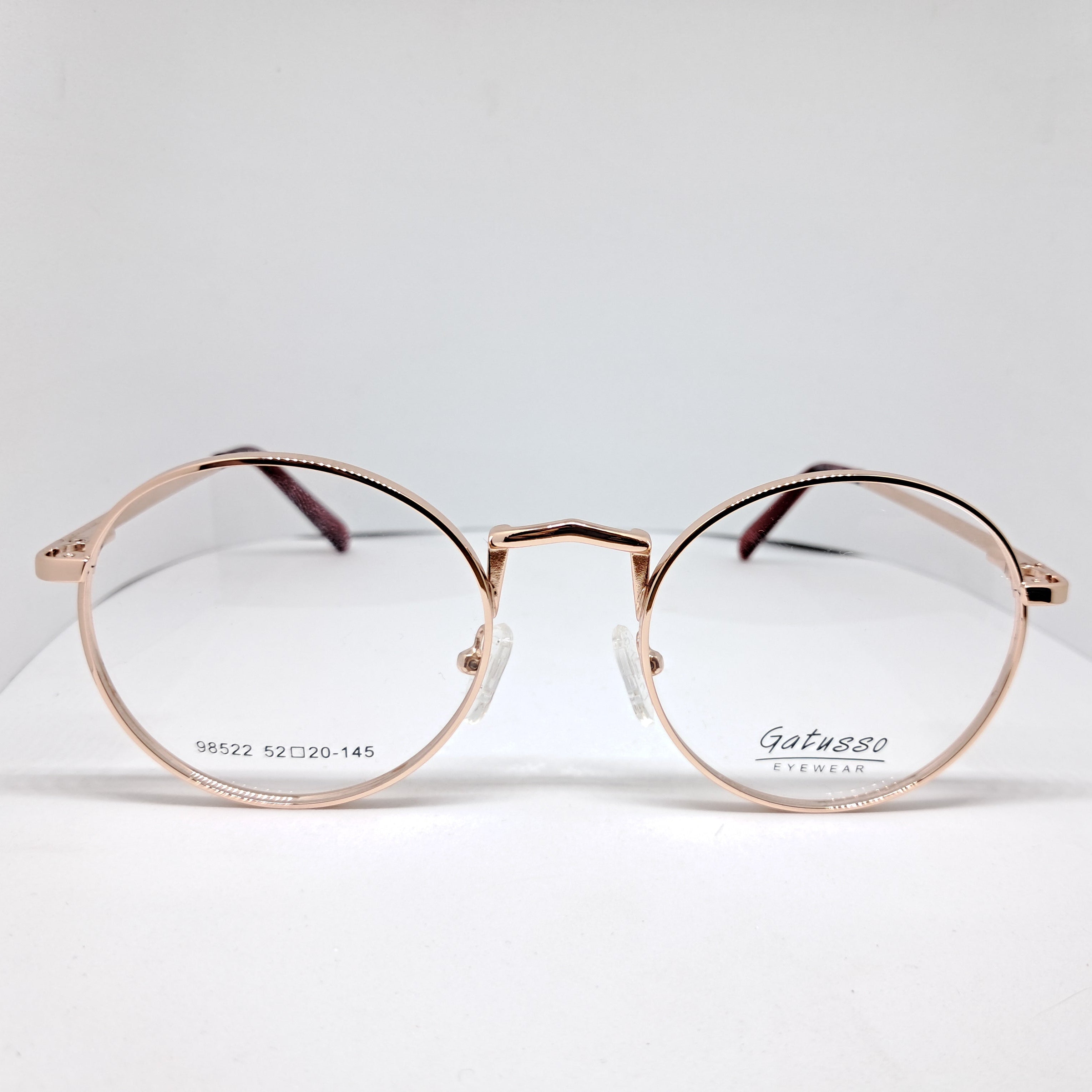 Metallic round cobre