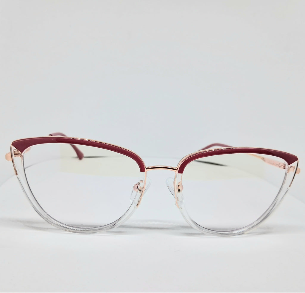 Cat-eye transparent pink
