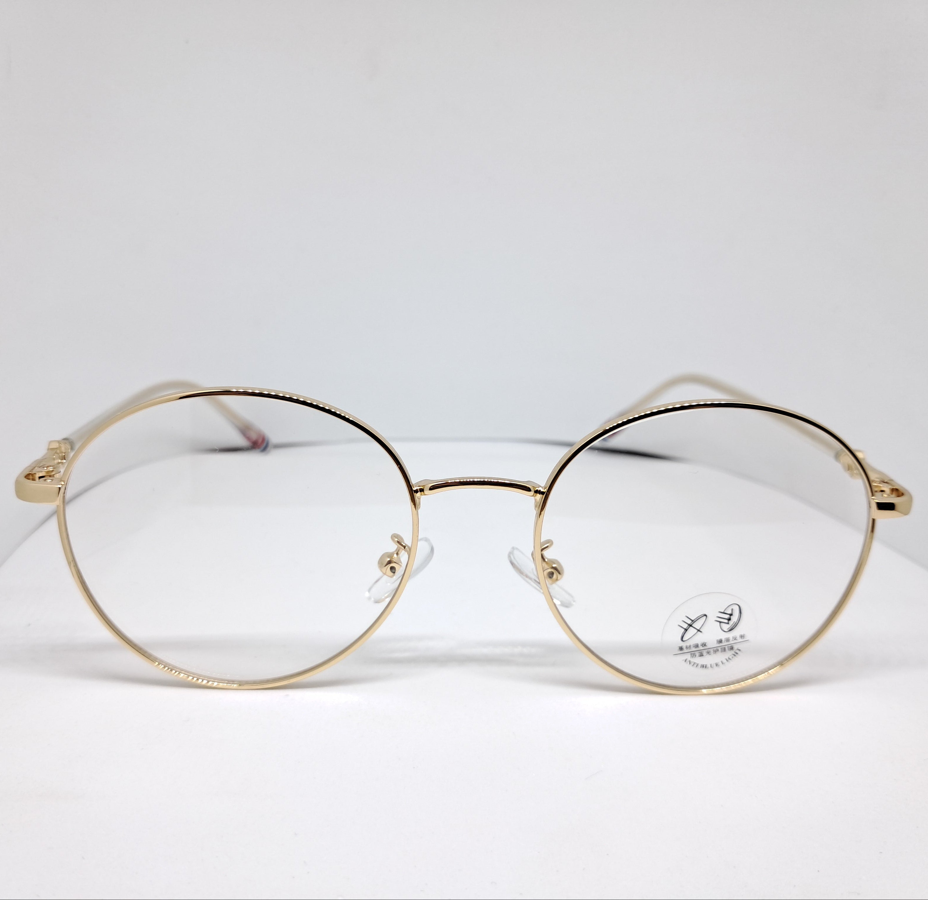 Metallic round dorado