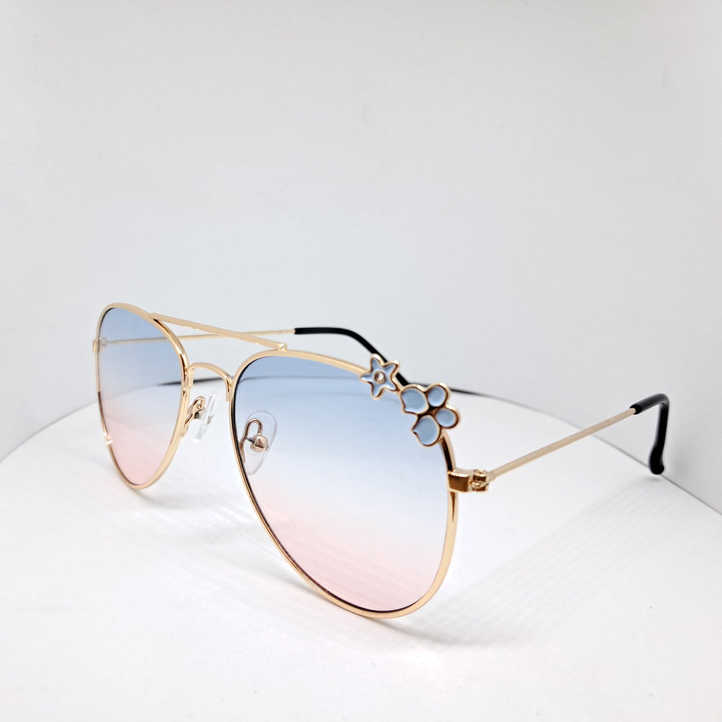 Butterfly aviator kids celeste a rosado