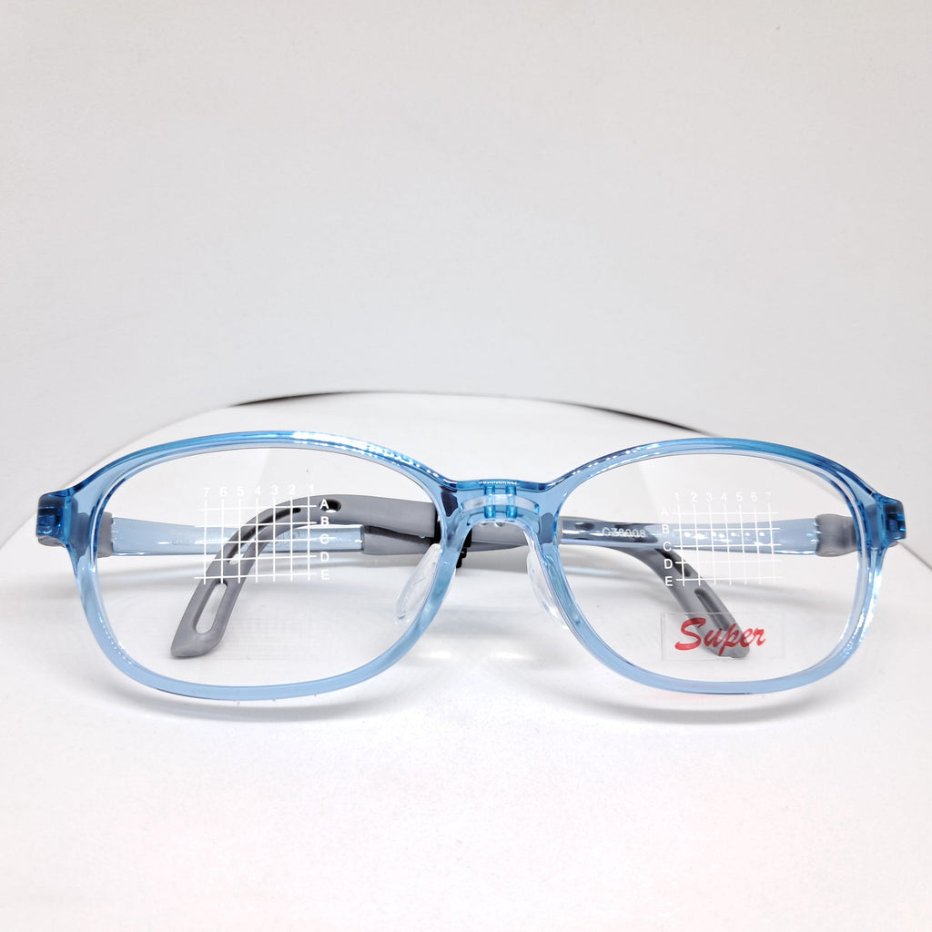 Grey rectangle kids azul