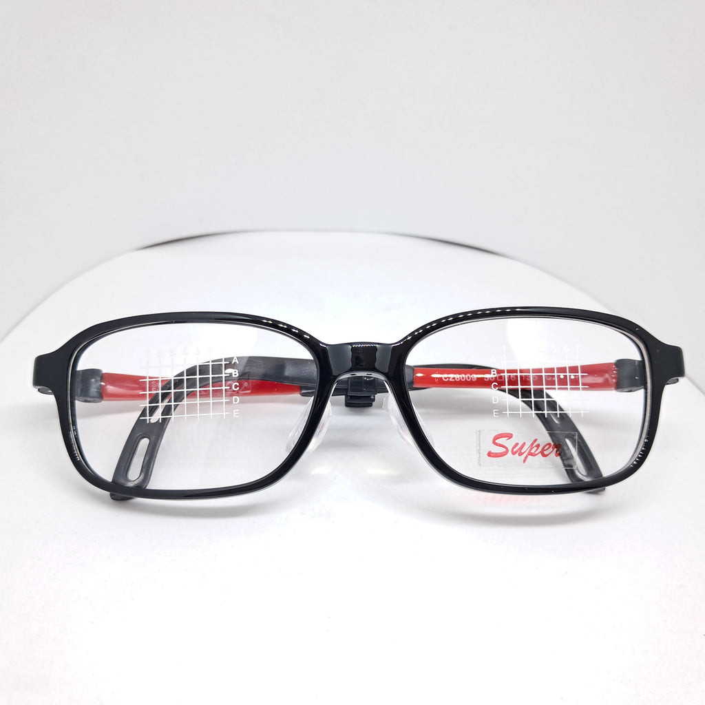 Red rectangle kids negro