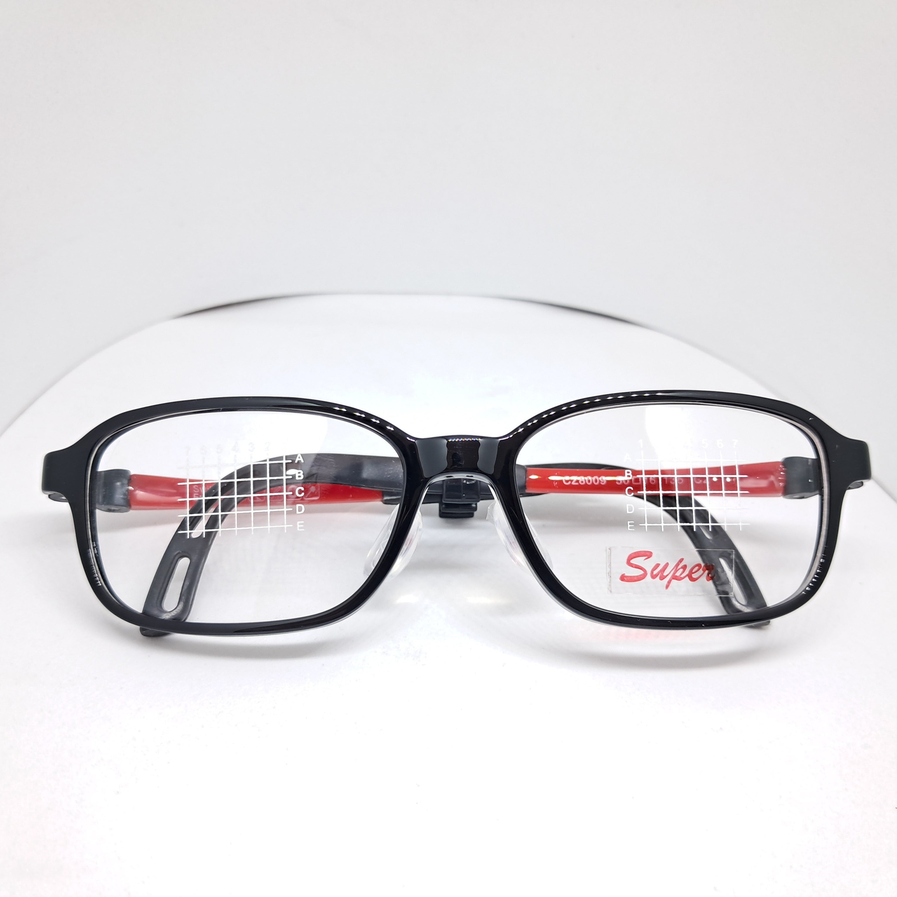 Red rectangle kids negro