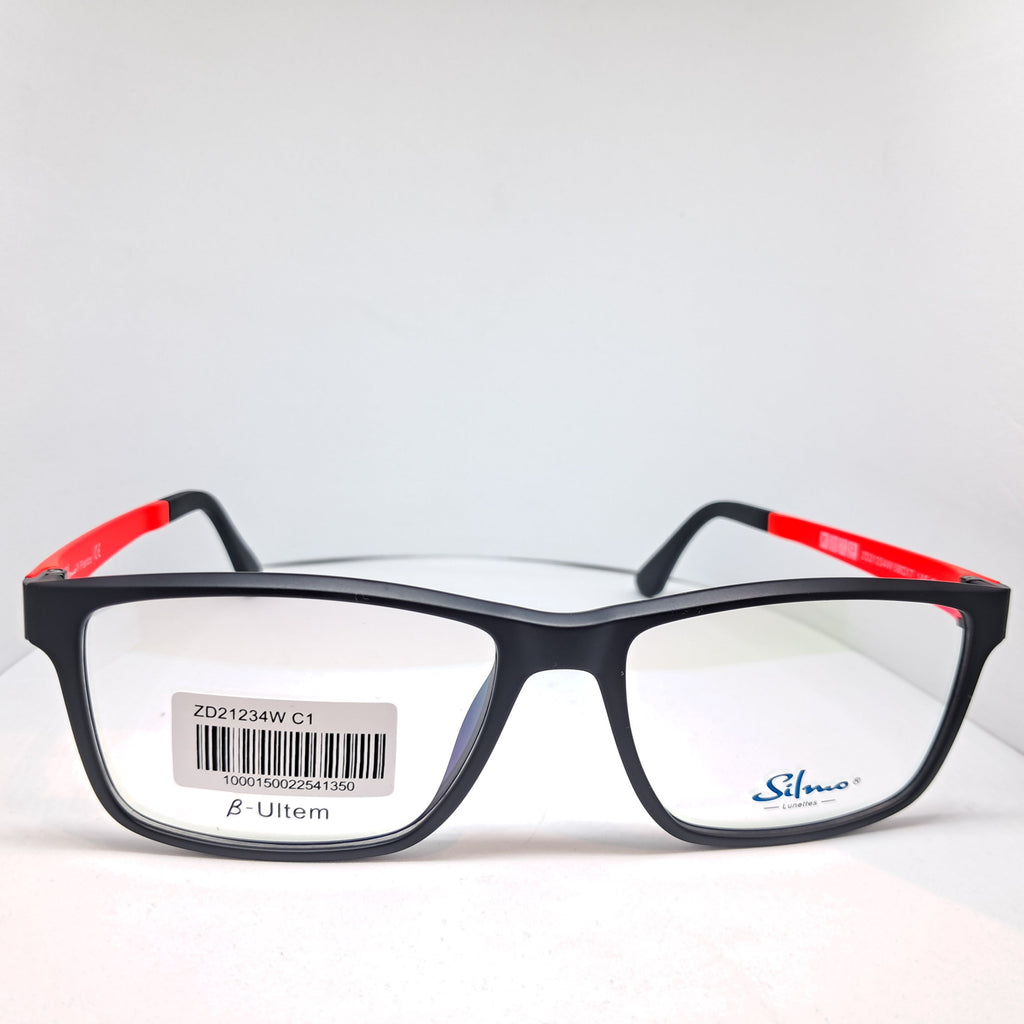 Silmo clip-on sport square negros