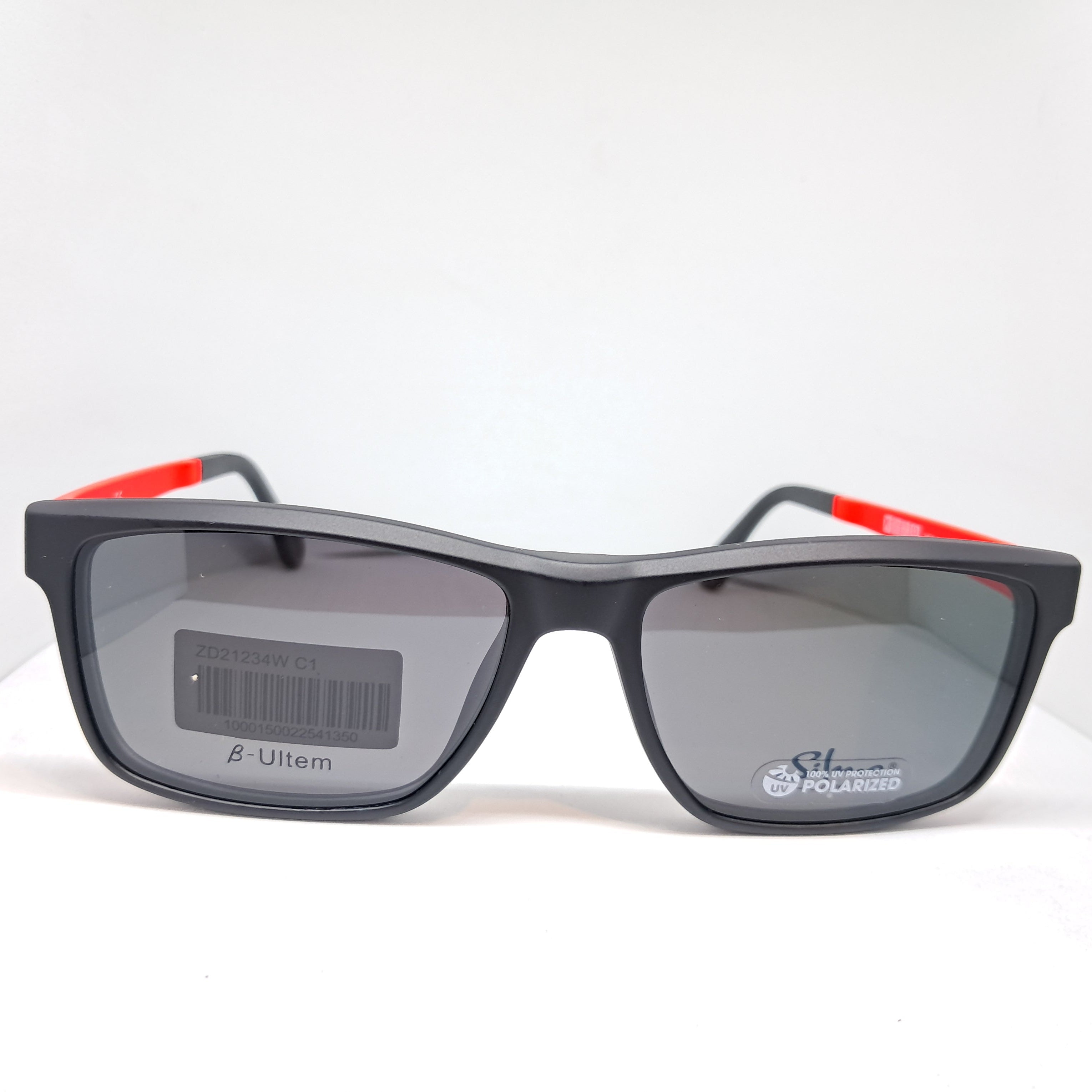 Silmo clip-on sport square negros