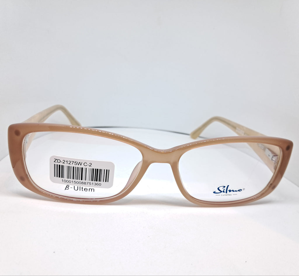 Silmo clip-on rectangle master palo rosa