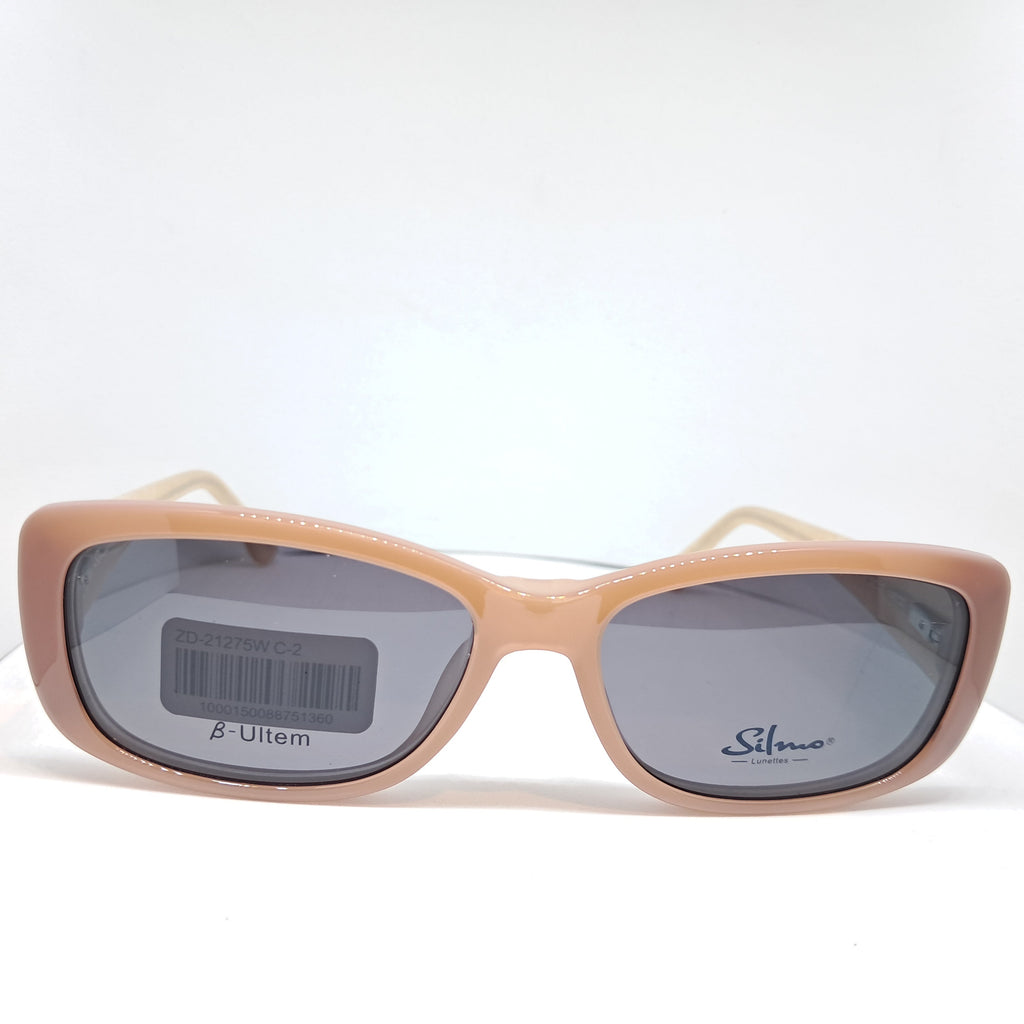 Silmo clip-on rectangle master palo rosa