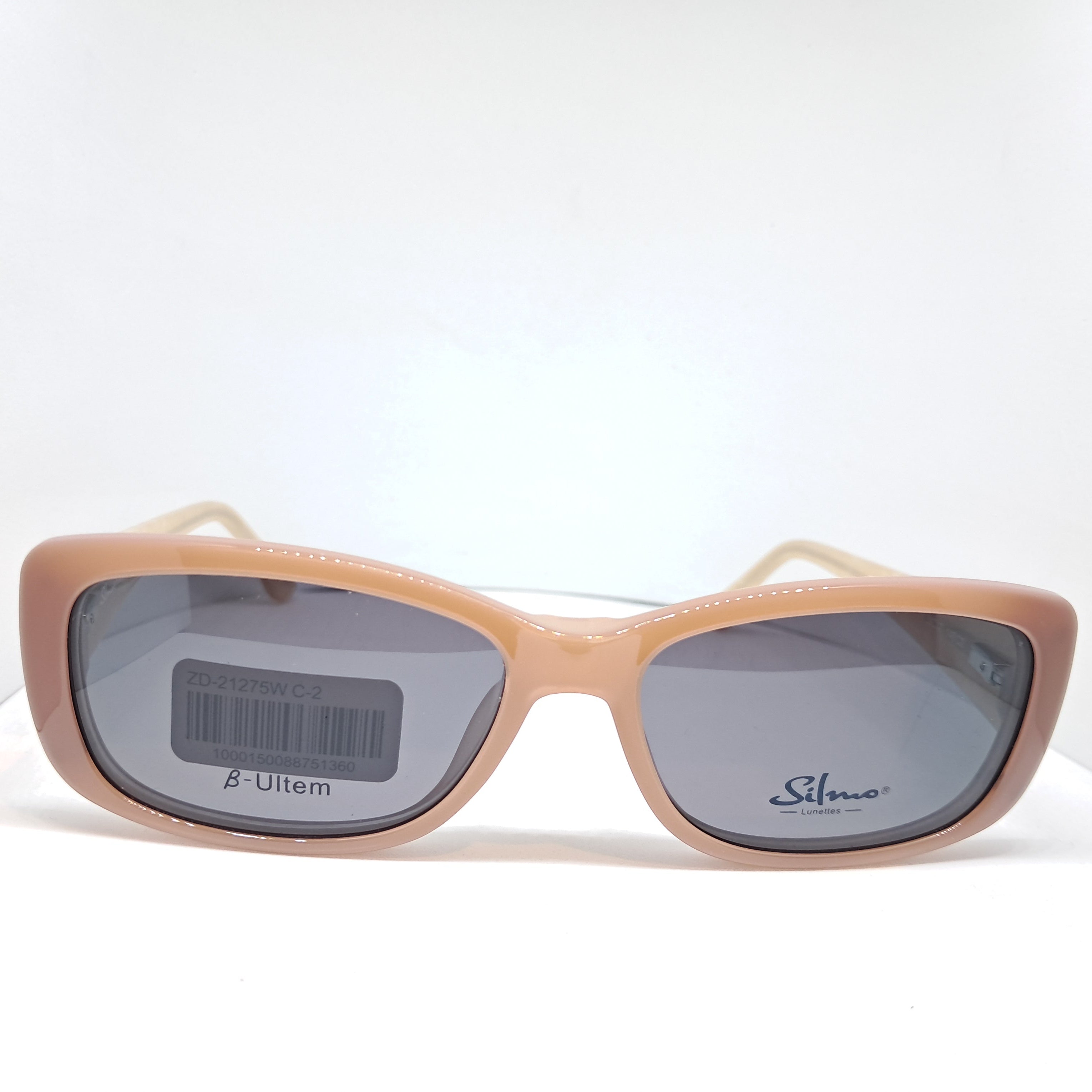 Silmo clip-on rectangle master palo rosa