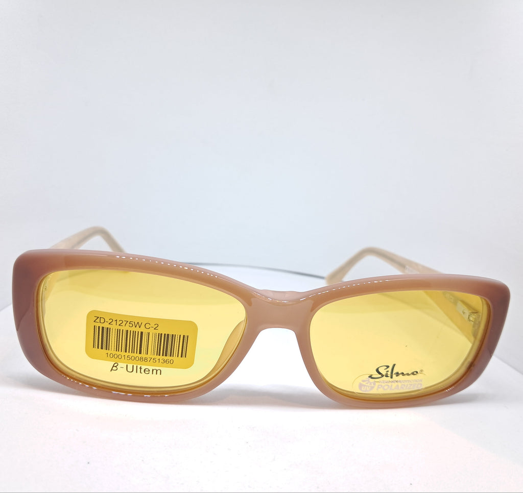 Silmo clip-on rectangle master palo rosa