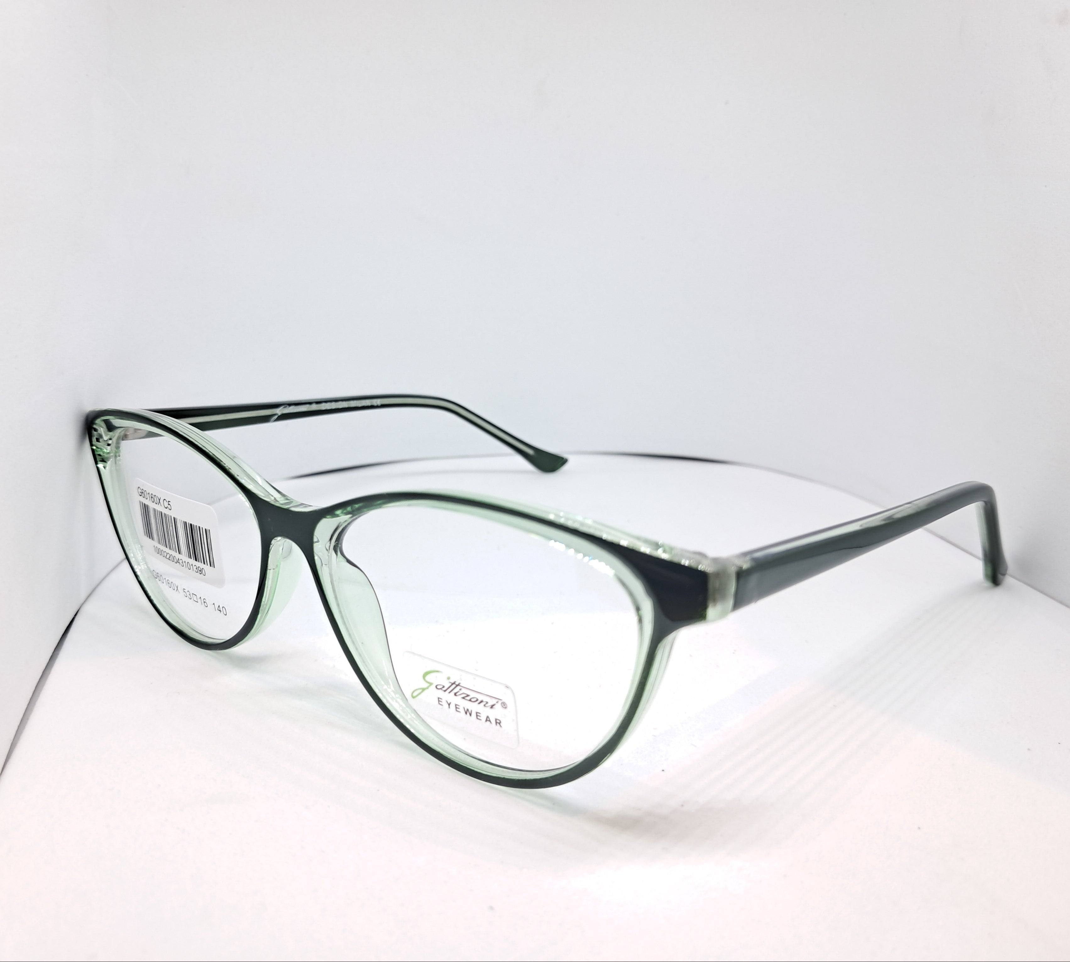 Gattizoni liquid cat-eye partially green