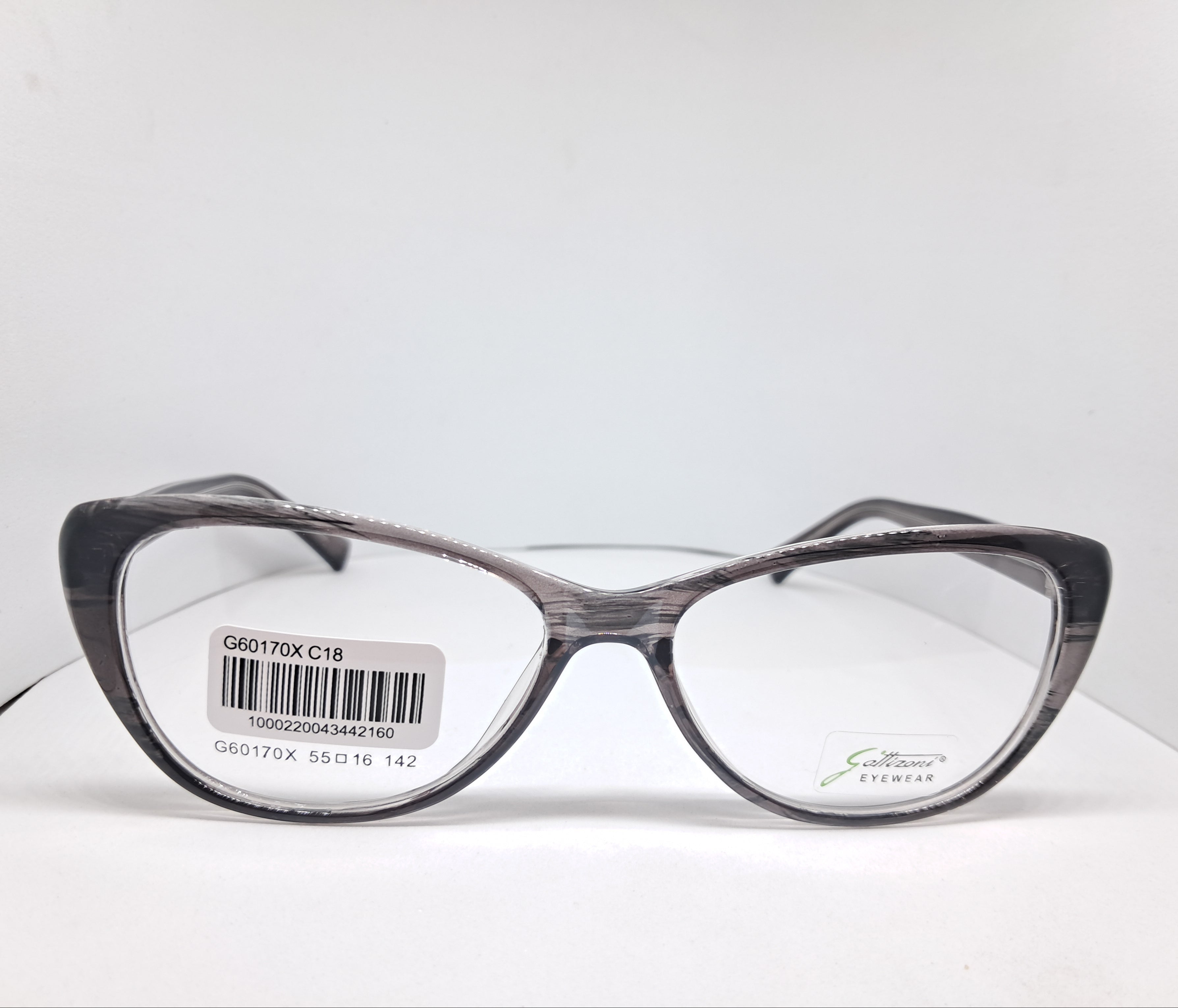 Gattizoni gothic cat-eye transparent black