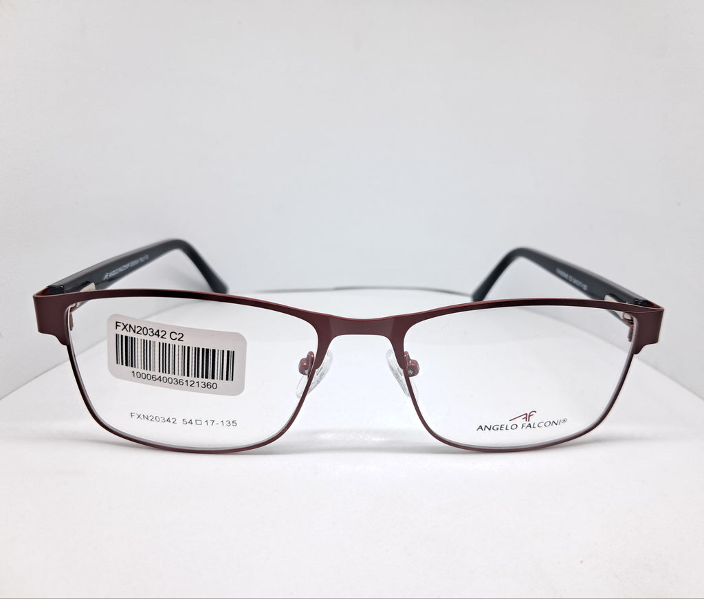 Angelo Falconi metallic rectangle burdeo