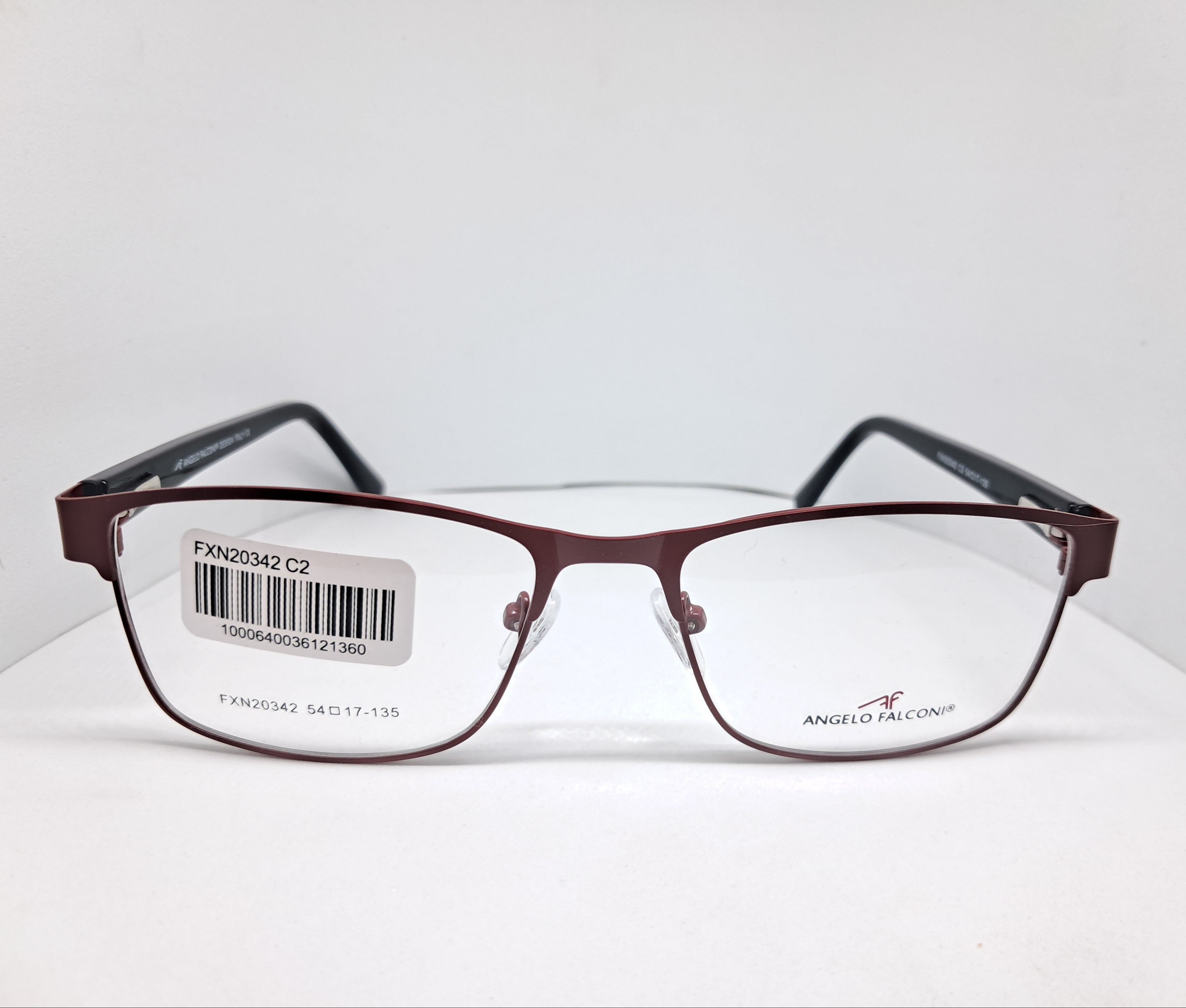 Angelo Falconi metallic rectangle burdeo