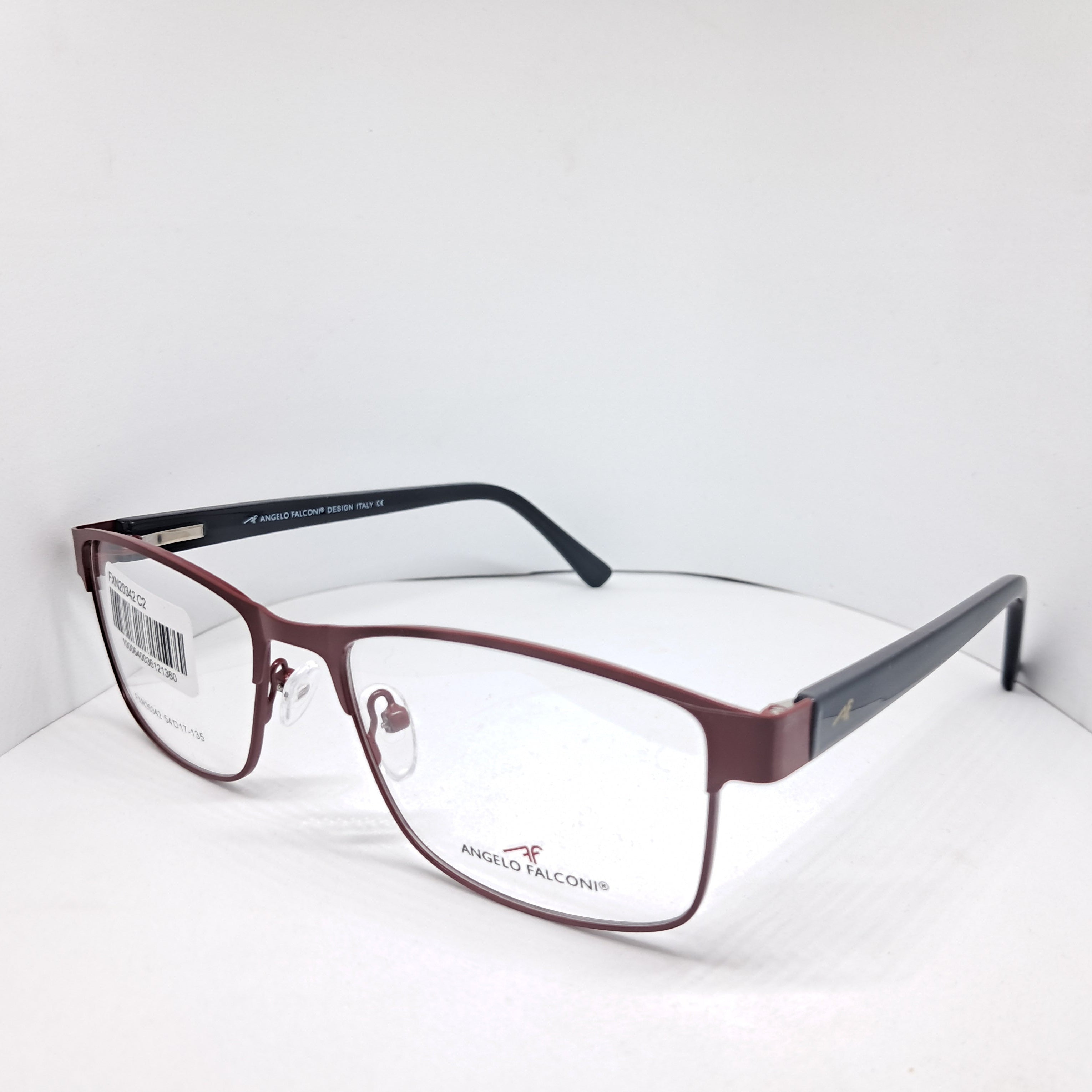 Angelo Falconi metallic rectangle burdeo