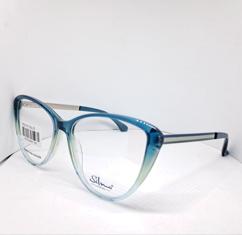 Silmo cat-eye blue en degradé
