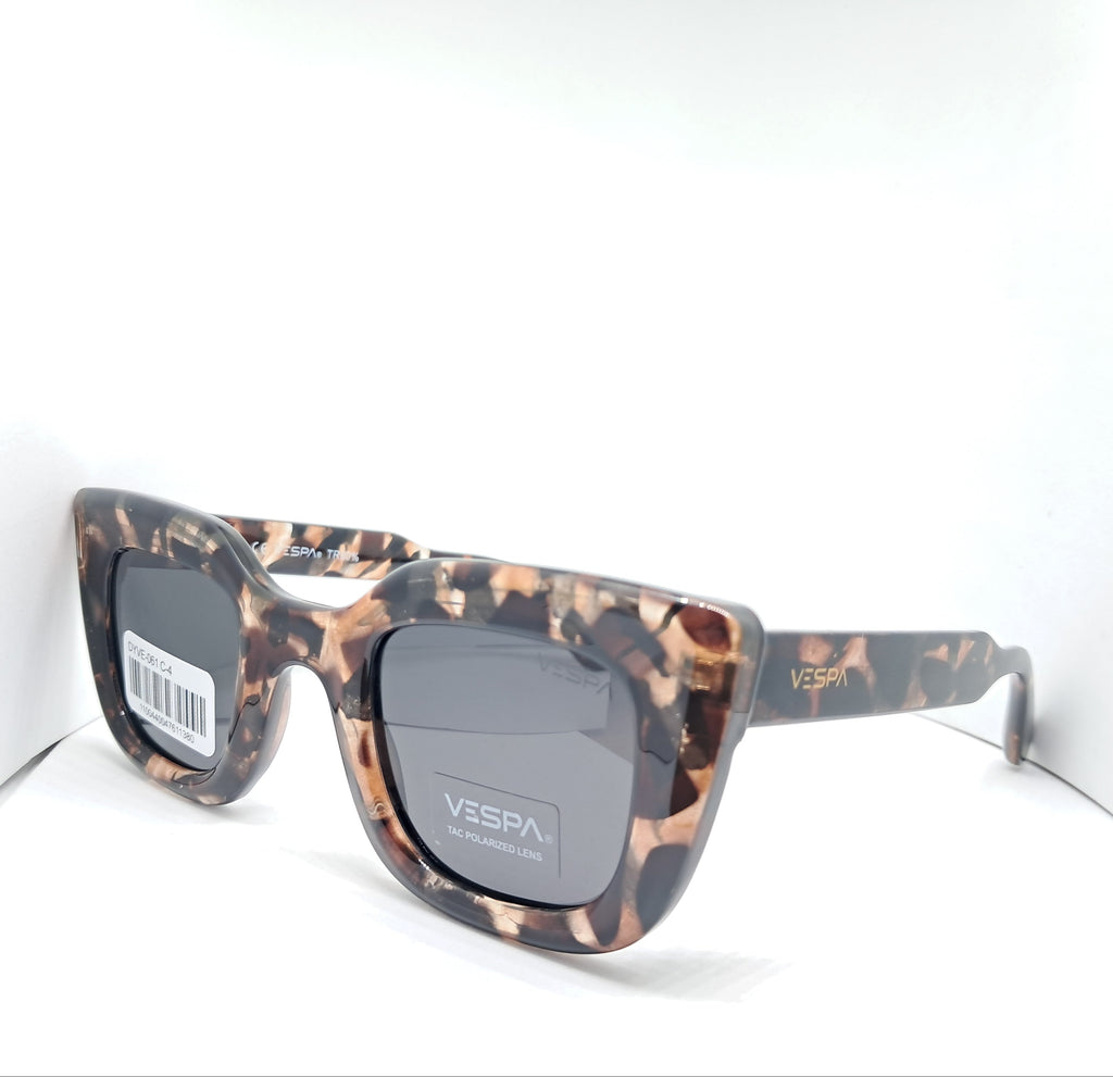 Vespa square cat-eye brown