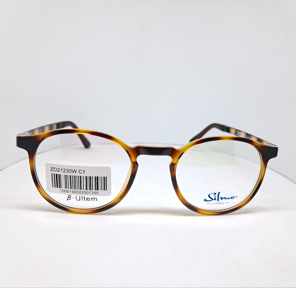Silmo clip-on round tabby