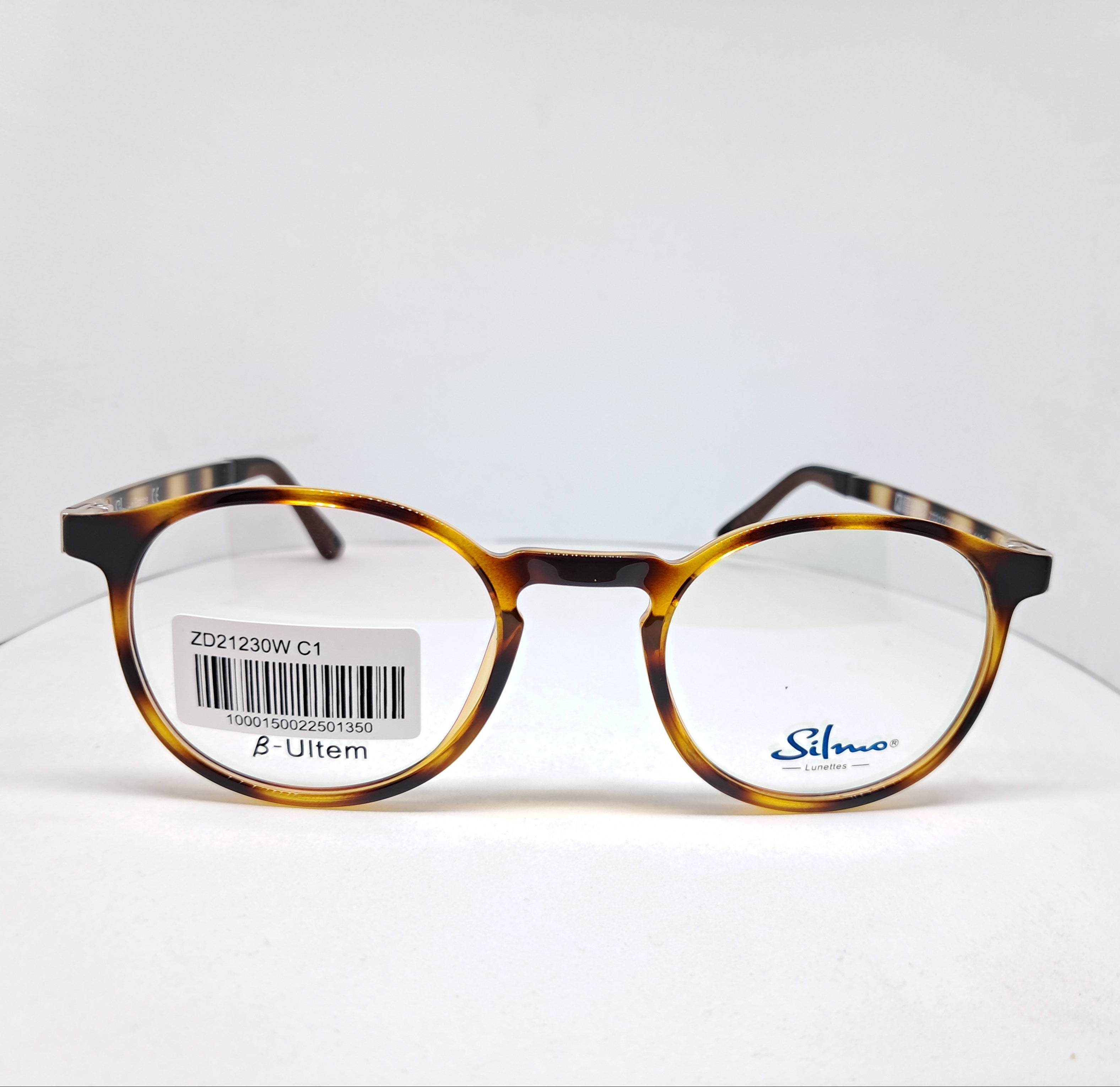 Silmo clip-on round tabby