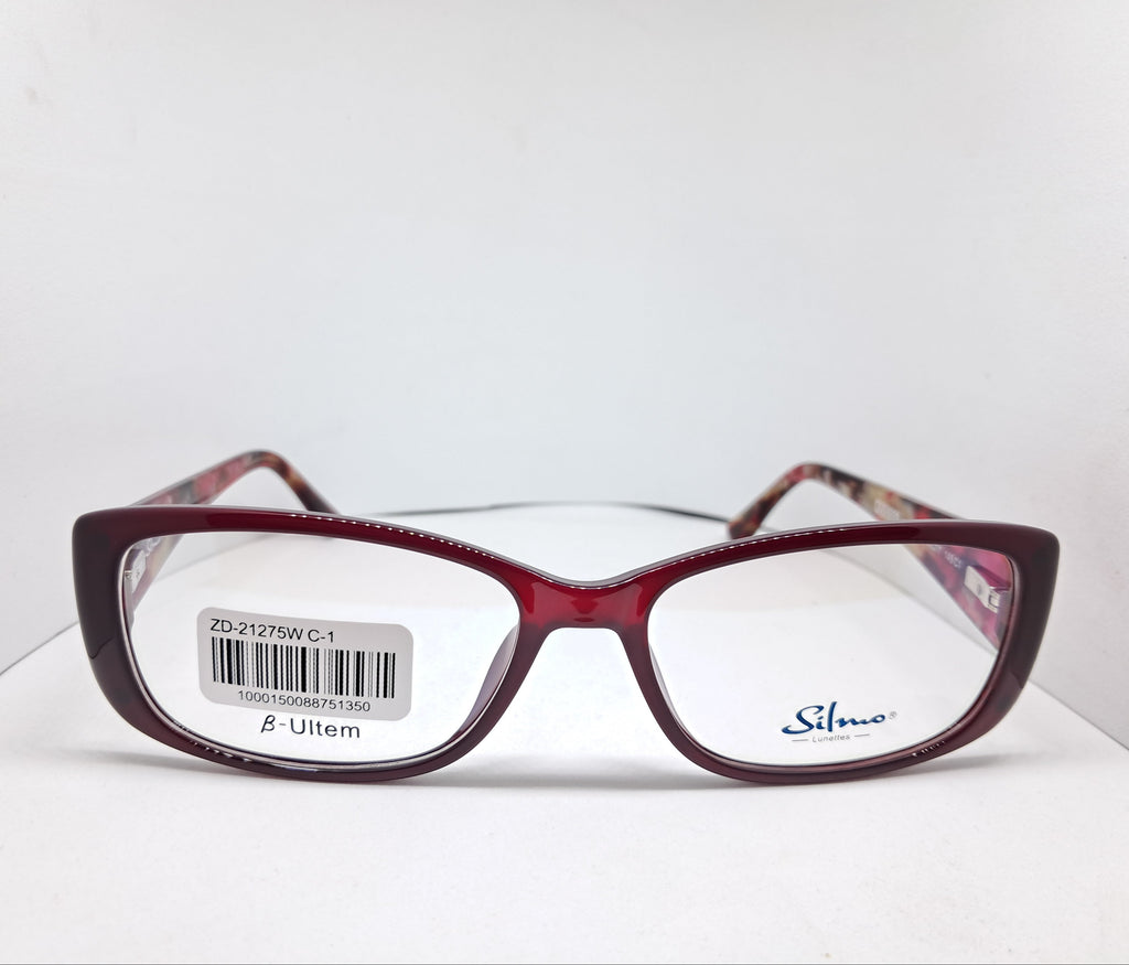 Silmo clip-on rectangle master rojo