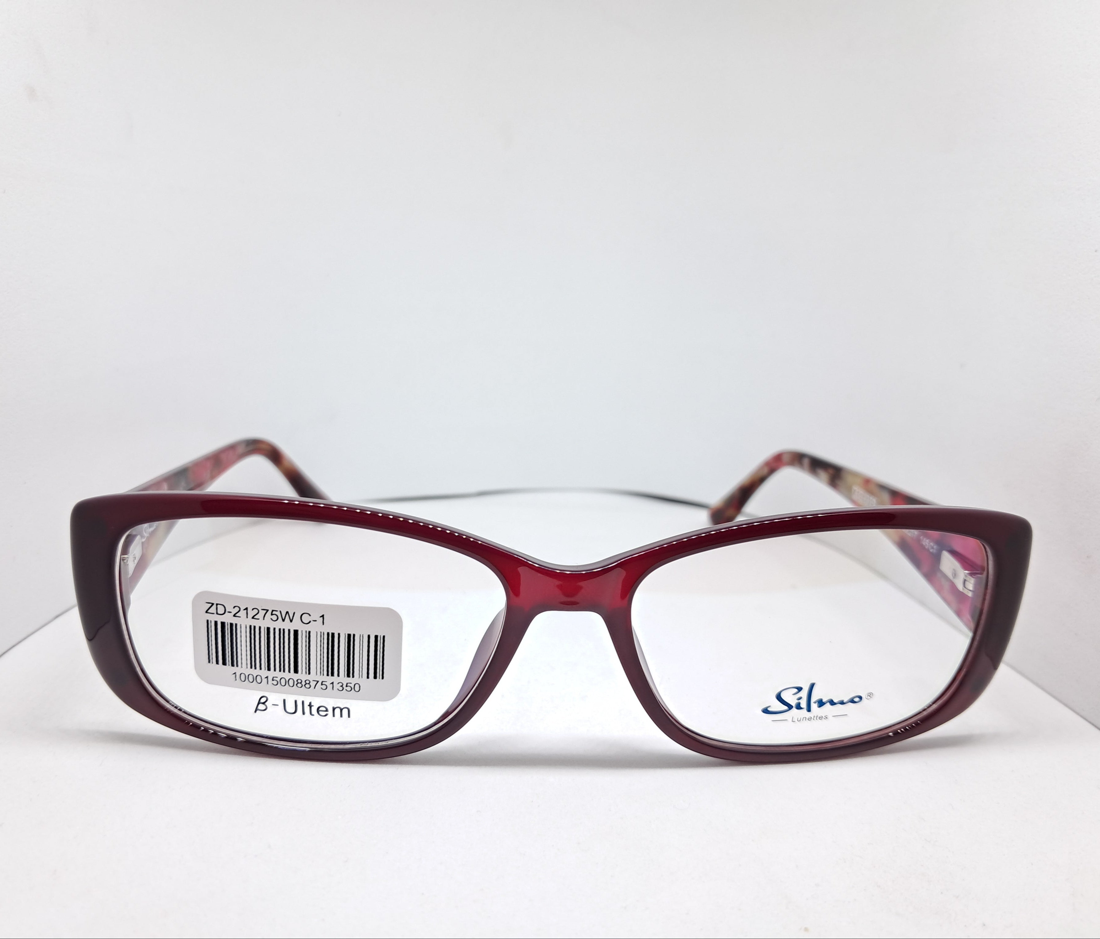 Silmo clip-on rectangle master rojo