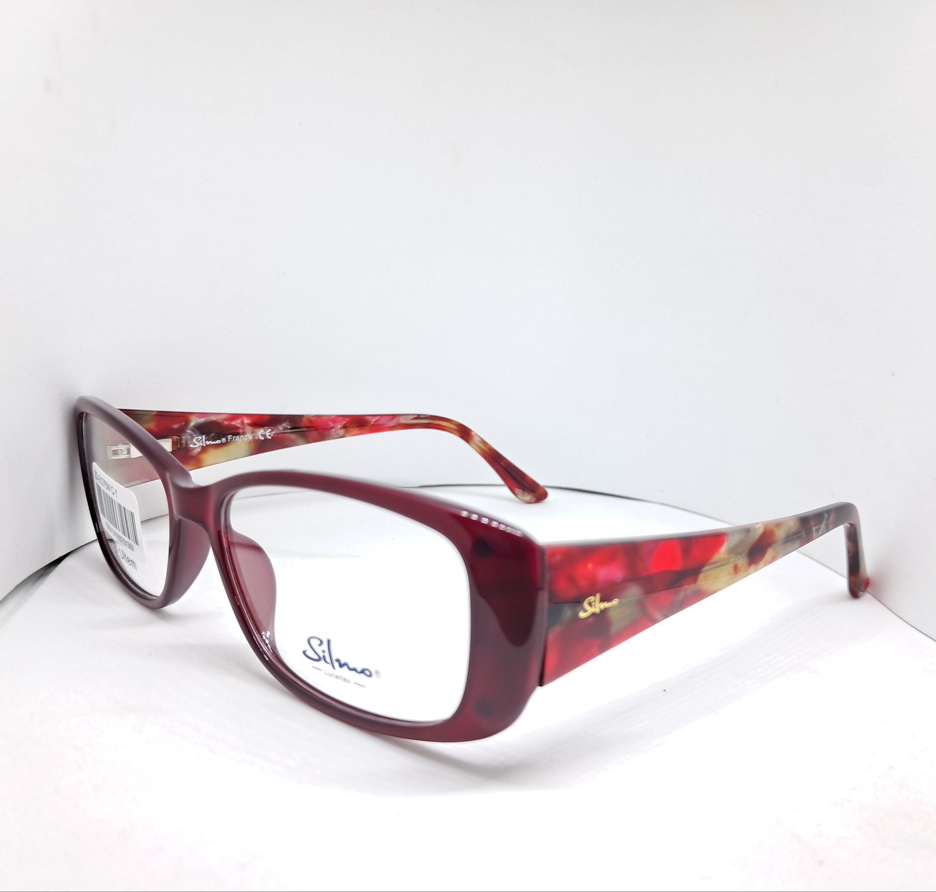 Silmo clip-on rectangle master rojo