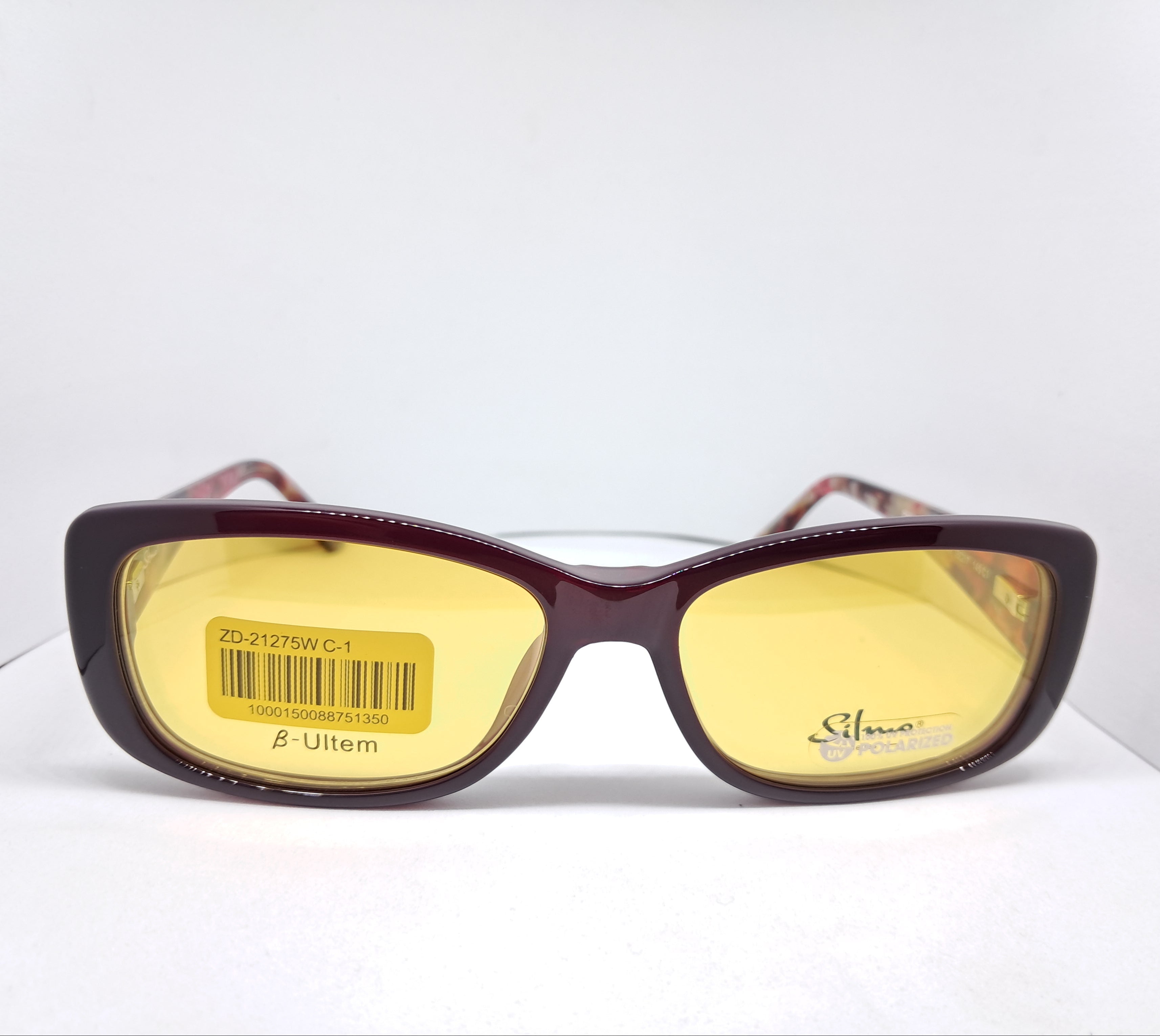Silmo clip-on rectangle master rojo