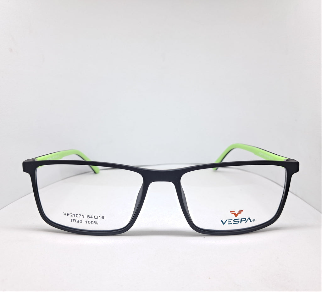 Vespa square black/fluor-green