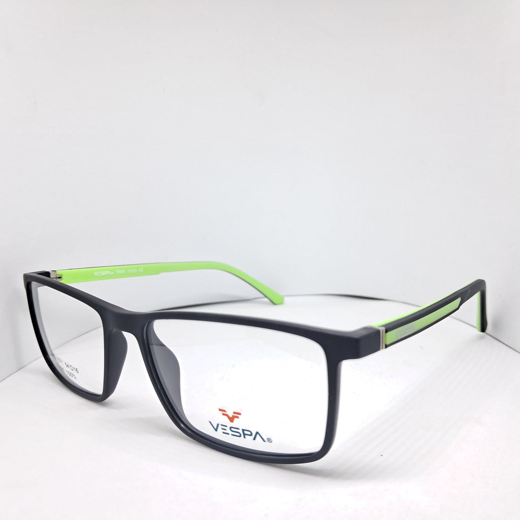 Vespa square black/fluor-green