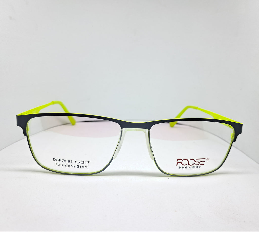 Foose metallic square gray/fluor-green