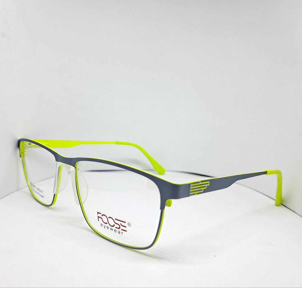 Foose metallic square gray/fluor-green