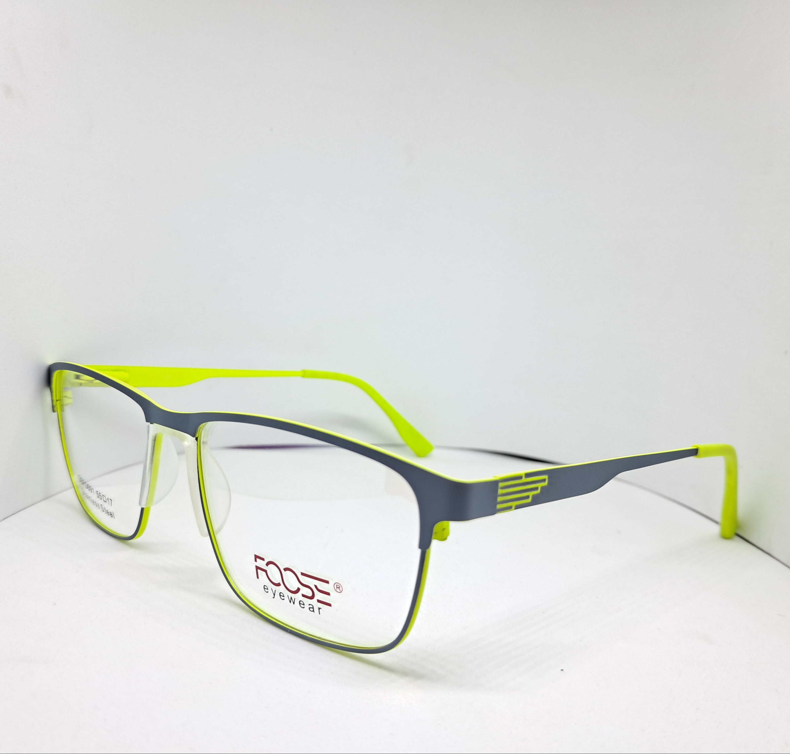 Foose metallic square gray/fluor-green