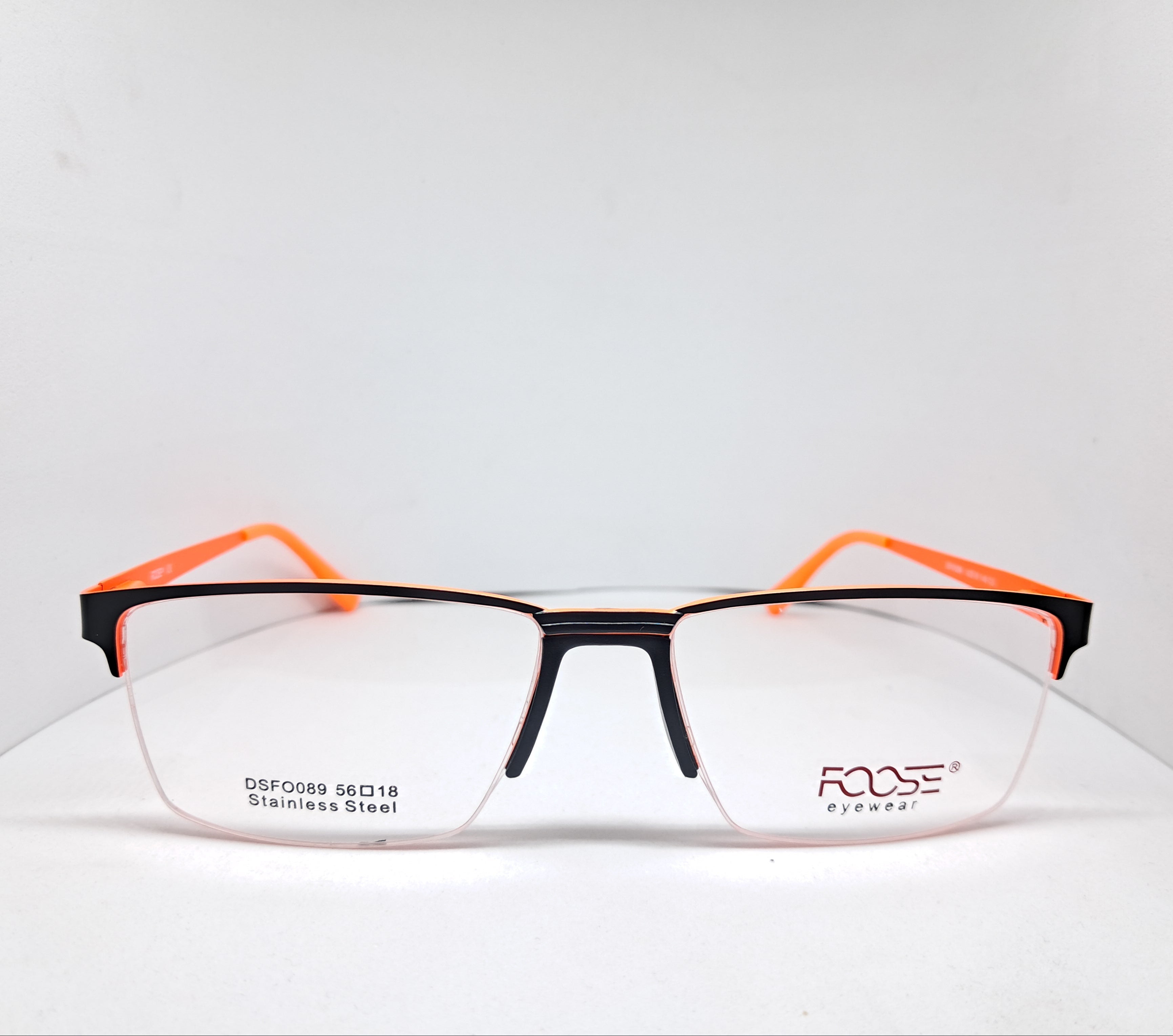 Foose metallic square black/fluor-orange