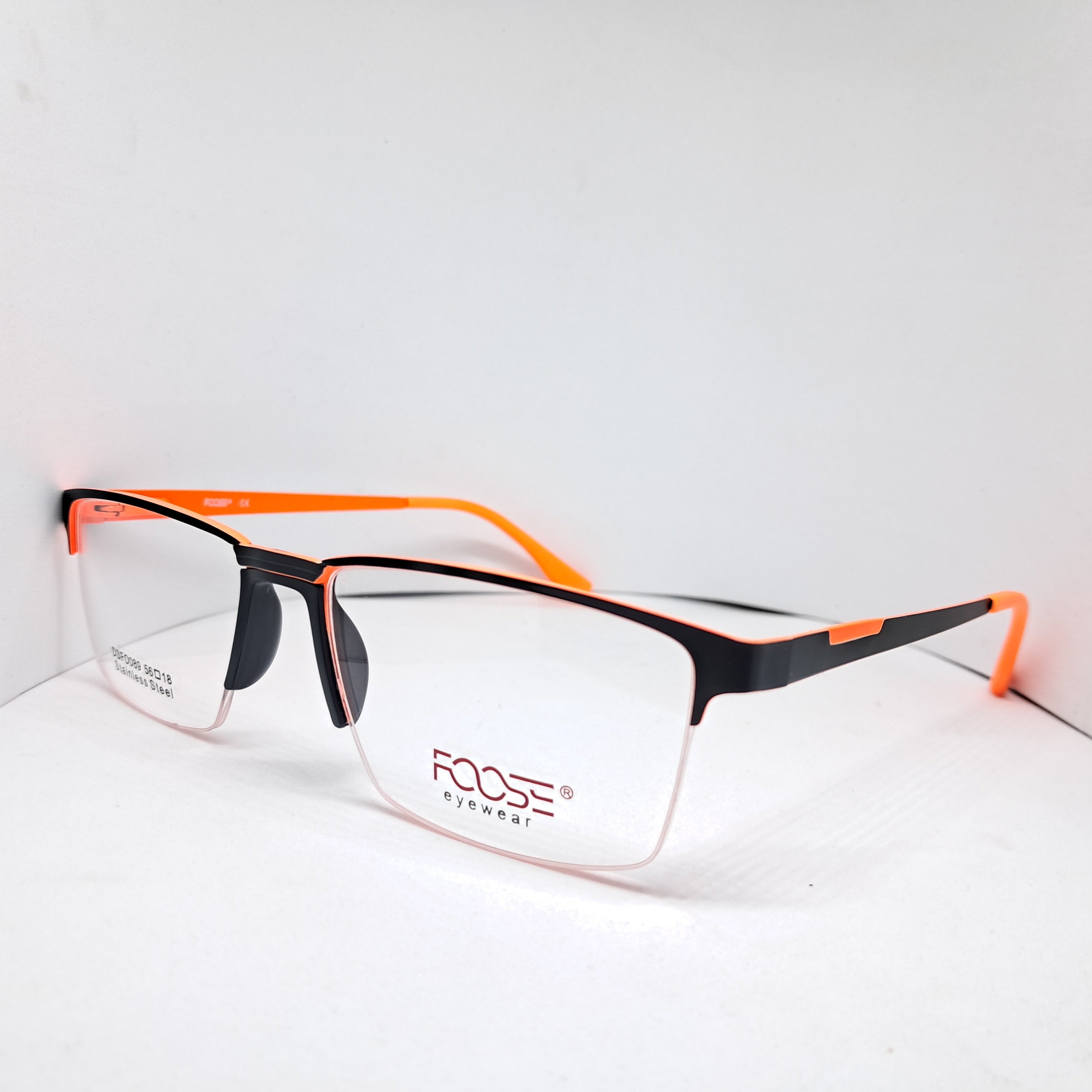 Foose metallic square black/fluor-orange