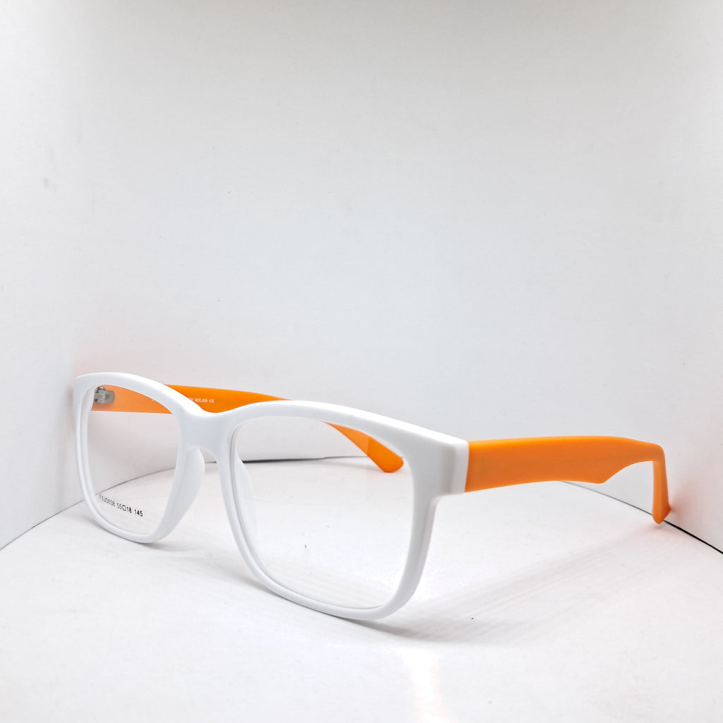 Jorgio white square orange