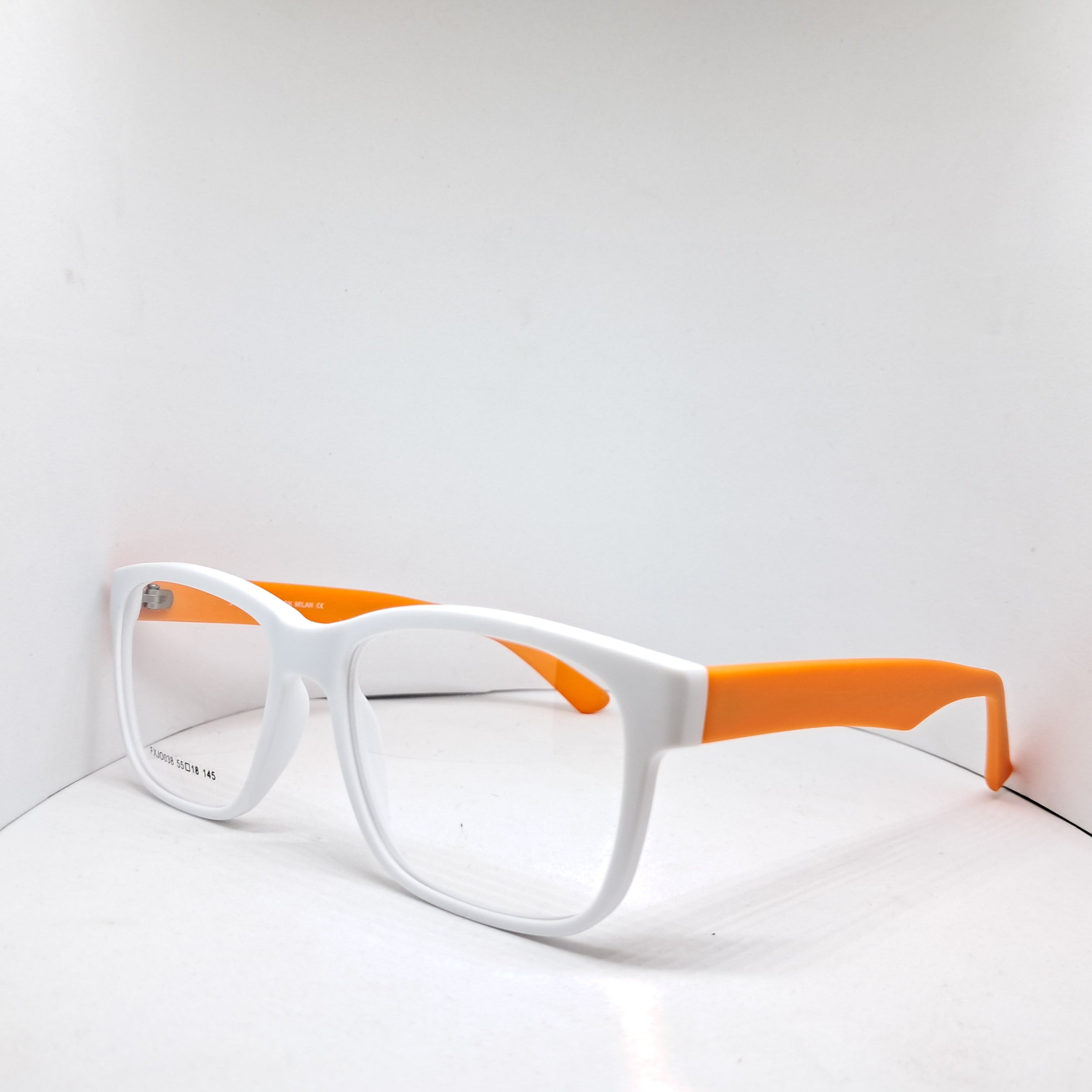 Jorgio white square orange