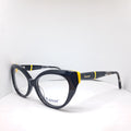 Luxor black cat-eye yellow