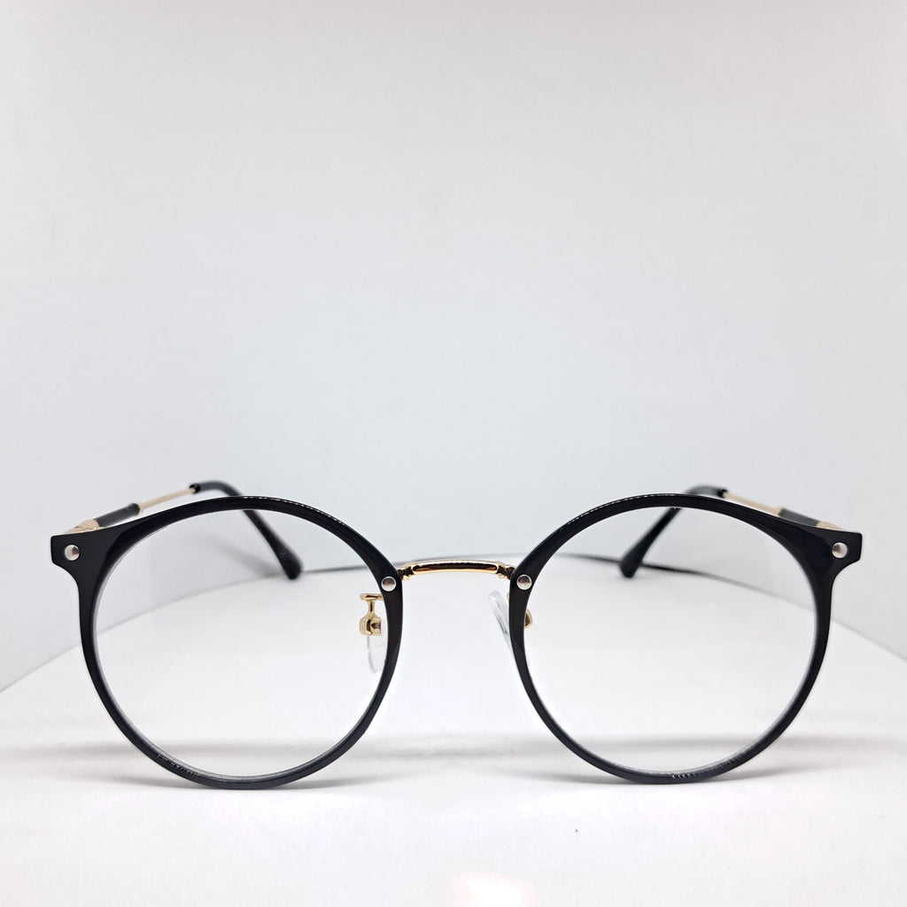 Black round gold