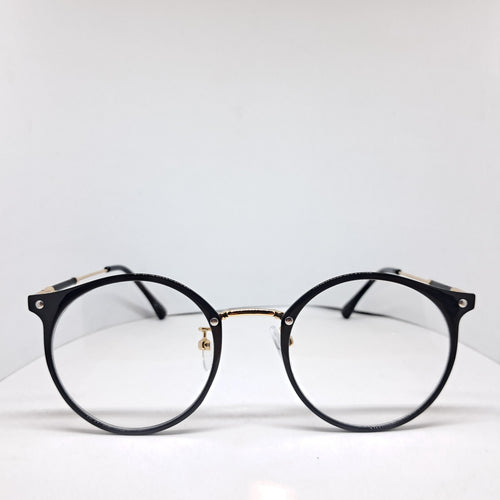 Black round gold