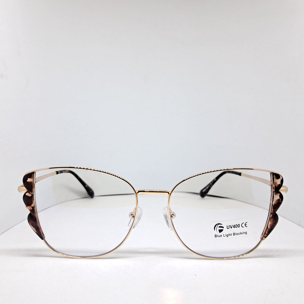 Gold cat-eye carey wings