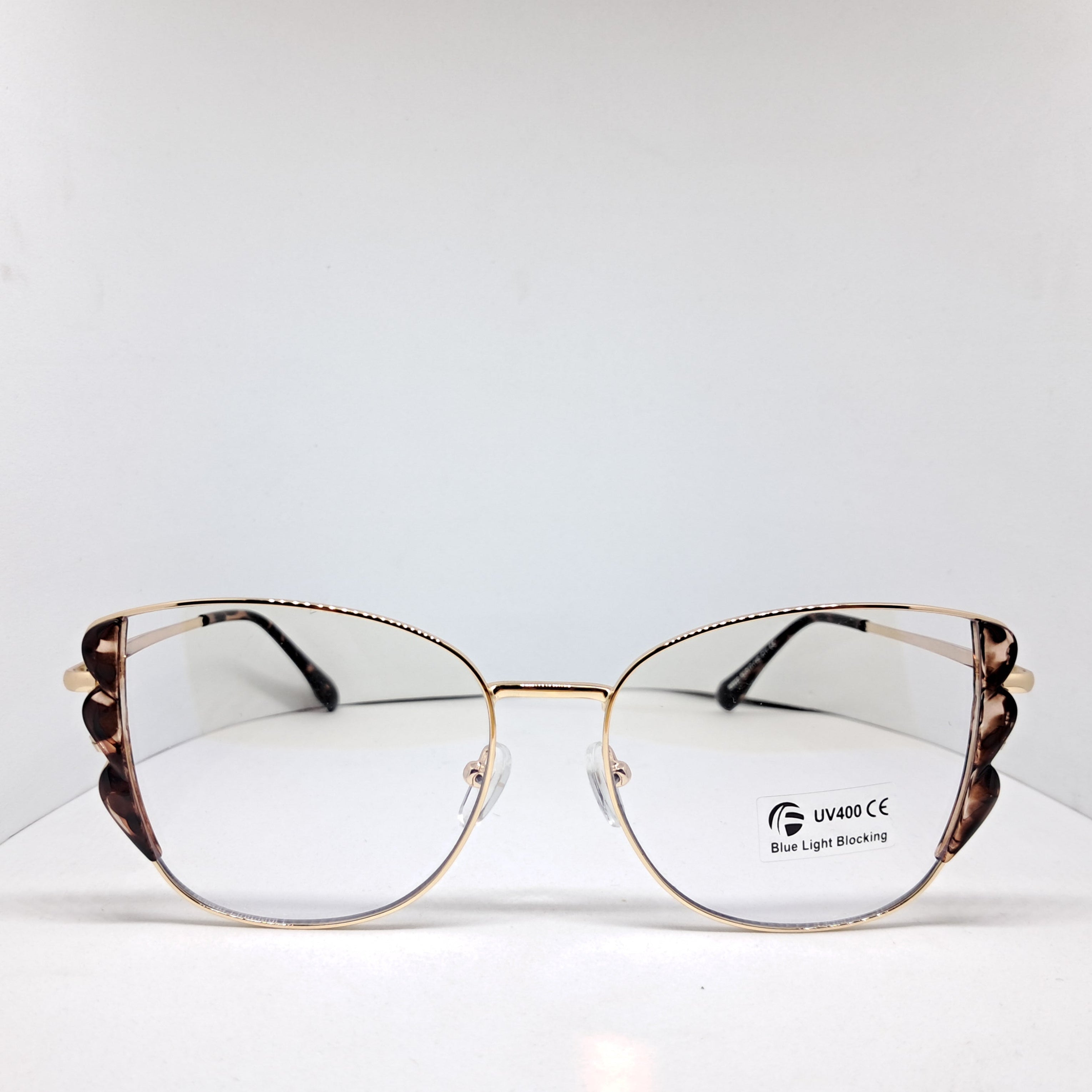 Gold cat-eye carey wings