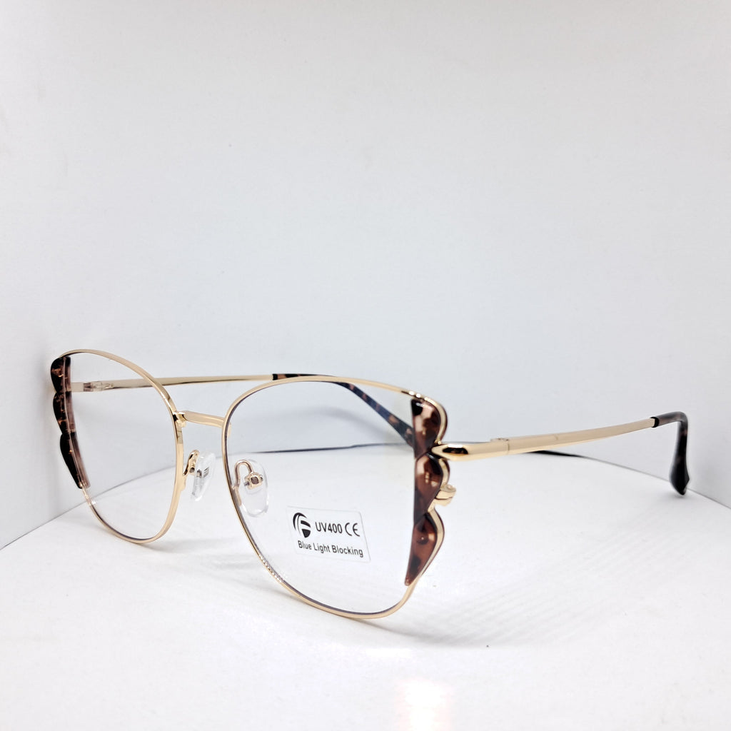 Gold cat-eye carey wings