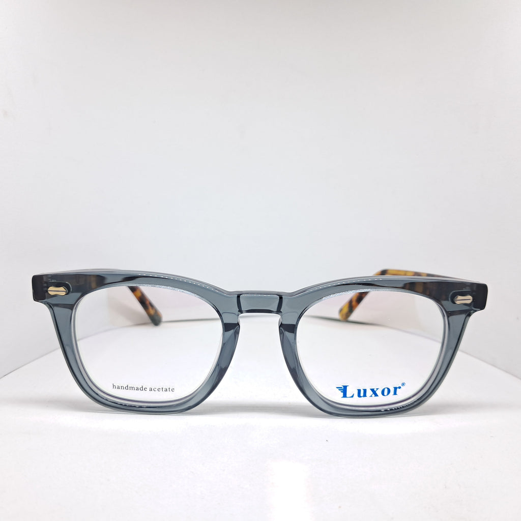 Luxor square transparent blue/carey