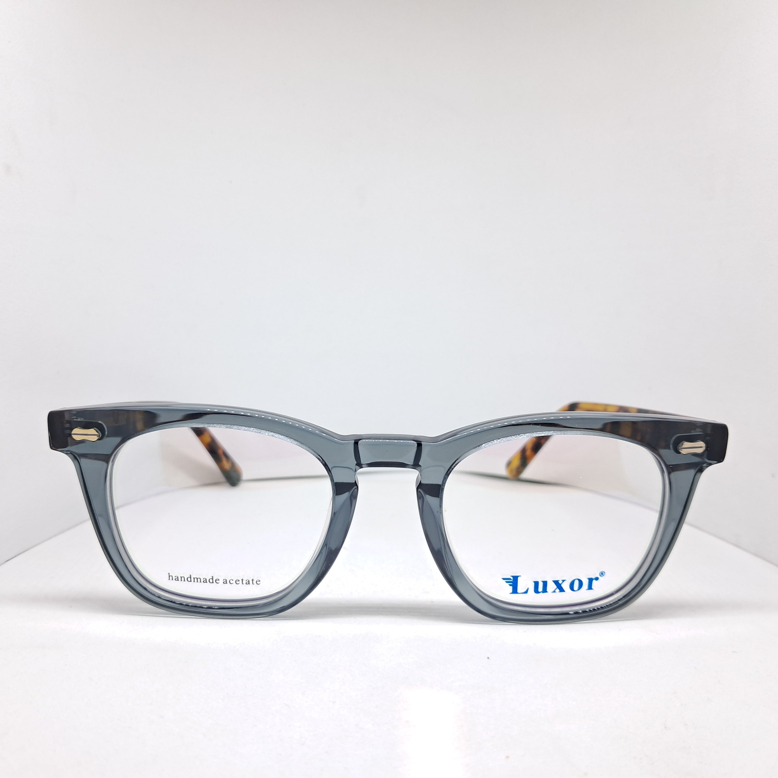 Luxor square transparent blue/carey