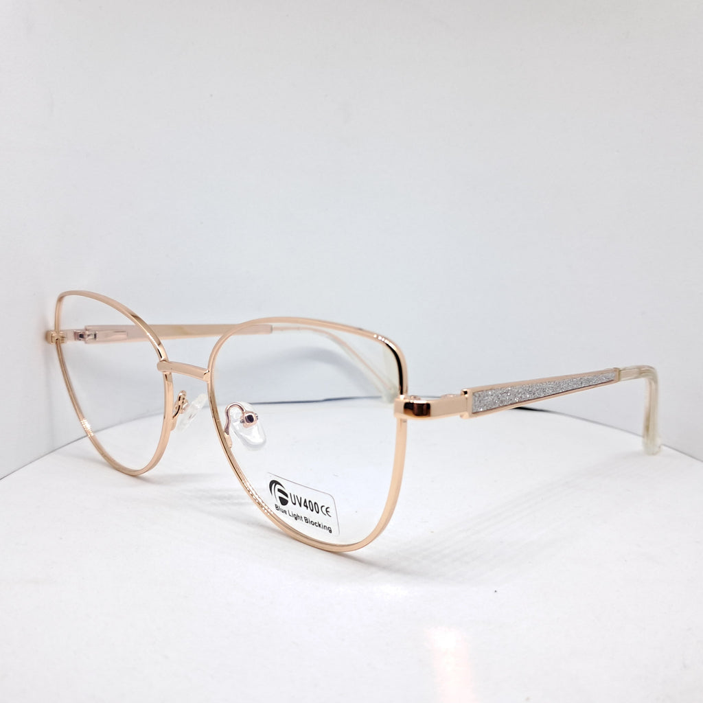 Gold cat-eye brillant shiny